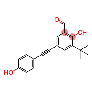 Benzaldehyde, 3-(1,1-dimethylethyl)-2-hydroxy-5-[2-(4-hydroxyphenyl)ethynyl]-