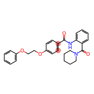 4-(2-phenoxyethoxy)-N-[2-(1-piperidinylcarbonyl)phenyl]benzamide