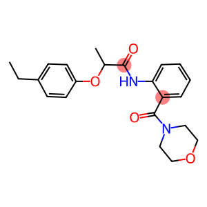 2-(4-ethylphenoxy)-N-[2-(4-morpholinylcarbonyl)phenyl]propanamide