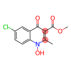 methyl 6-chloro-1-hydroxy-2-methyl-4-oxoquinoline-3-carboxylate