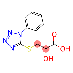 propanoic acid, 2-hydroxy-3-[(1-phenyl-1H-tetrazol-5-yl)th