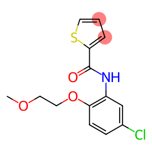 N-[5-chloro-2-(2-methoxyethoxy)phenyl]-2-thiophenecarboxamide