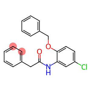 Benzeneacetamide, N-[5-chloro-2-(phenylmethoxy)phenyl]-