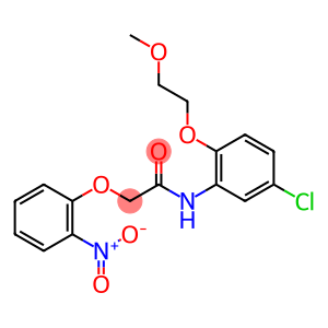 N-[5-chloro-2-(2-methoxyethoxy)phenyl]-2-(2-nitrophenoxy)acetamide