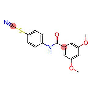 4-[(3,5-dimethoxybenzoyl)amino]phenyl thiocyanate