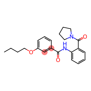 3-butoxy-N-[2-(pyrrolidin-1-ylcarbonyl)phenyl]benzamide