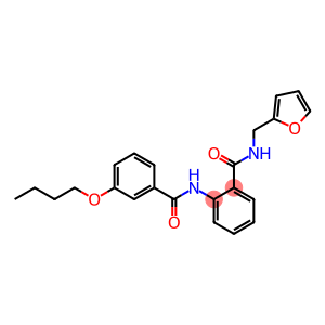 Benzamide, 2-[(3-butoxybenzoyl)amino]-N-(2-furanylmethyl)-