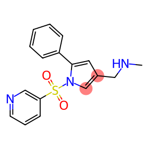 N-methyl(5-phenyl-1-(pyridin-3-ylsulfonyl)-1H-pyrrol-3-yl)methanamine fumarate salt