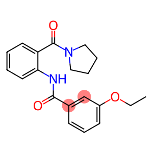 3-ethoxy-N-[2-(1-pyrrolidinylcarbonyl)phenyl]benzamide