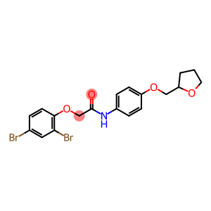 2-(2,4-dibromophenoxy)-N-[4-(tetrahydrofuran-2-ylmethoxy)phenyl]acetamide