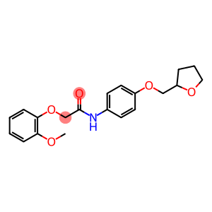 2-(2-methoxyphenoxy)-N-[4-(tetrahydrofuran-2-ylmethoxy)phenyl]acetamide