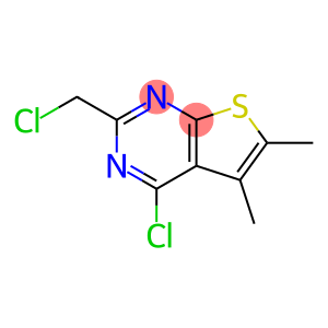 Thieno[2,3-d]pyrimidine, 4-chloro-2-(chloromethyl)-5,6-dimethyl-