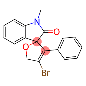 4-BROMO-1'-METHYL-3-PHENYL-SPIRO[FURAN-2(5H),3'-[3H]INDOL]-2'(1'H)-ONE