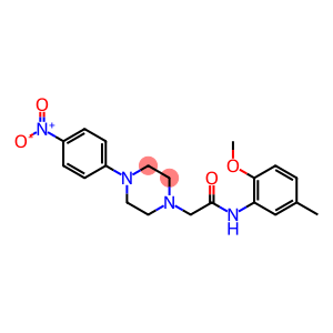 N-(2-METHOXY-5-METHYLPHENYL)-2-[4-(4-NITROPHENYL)PIPERAZINO]ACETAMIDE