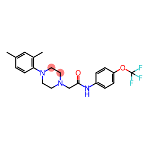 2-[4-(2,4-DIMETHYLPHENYL)PIPERAZINO]-N-[4-(TRIFLUOROMETHOXY)PHENYL]ACETAMIDE