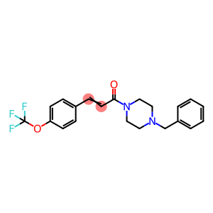 1-(4-BENZYLPIPERAZINO)-3-[4-(TRIFLUOROMETHOXY)PHENYL]-2-PROPEN-1-ONE