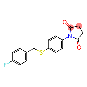 1-(4-[(4-FLUOROBENZYL)SULFANYL]PHENYL)DIHYDRO-1H-PYRROLE-2,5-DIONE