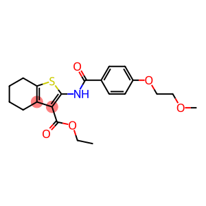 ethyl 2-{[4-(2-methoxyethoxy)benzoyl]amino}-4,5,6,7-tetrahydro-1-benzothiophene-3-carboxylate