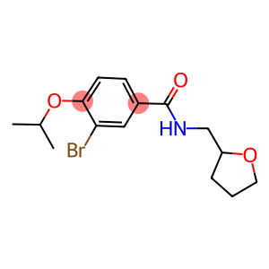 3-bromo-4-isopropoxy-N-(tetrahydro-2-furanylmethyl)benzamide