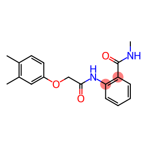 2-{[(3,4-dimethylphenoxy)acetyl]amino}-N-methylbenzamide