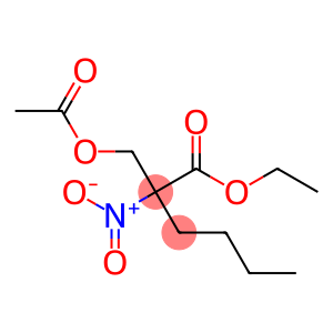 Hexanoic acid, 2-[(acetyloxy)methyl]-2-nitro-, ethyl ester
