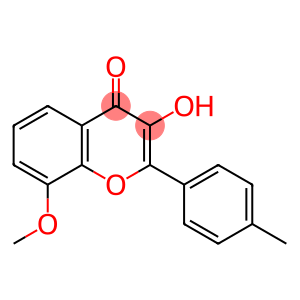 4H-1-Benzopyran-4-one, 3-hydroxy-8-methoxy-2-(4-methylphenyl)-