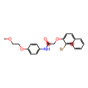 2-[(1-bromo-2-naphthyl)oxy]-N-[4-(2-methoxyethoxy)phenyl]acetamide