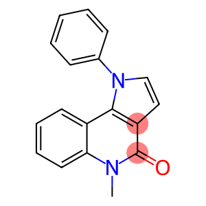 4H-Pyrrolo[3,2-c]quinolin-4-one, 1,5-dihydro-5-methyl-1-phenyl-