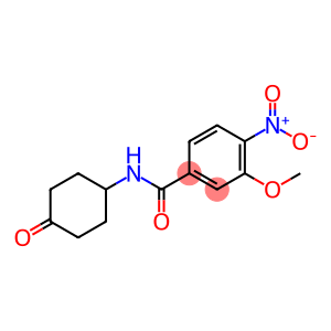 3-methoxy-4-nitro-N-(4-oxocyclohexyl)benzamide