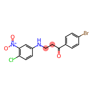 1-(4-BROMOPHENYL)-3-(4-CHLORO-3-NITROANILINO)-1-PROPANONE