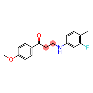 3-[(3-fluoro-4-methylphenyl)amino]-1-(4-methoxyphenyl)propan-1-one