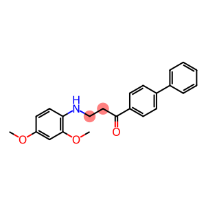 1-[1,1'-BIPHENYL]-4-YL-3-(2,4-DIMETHOXYANILINO)-1-PROPANONE