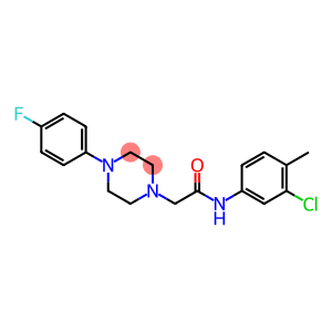 N-(3-CHLORO-4-METHYLPHENYL)-2-[4-(4-FLUOROPHENYL)PIPERAZINO]ACETAMIDE
