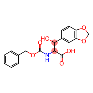 3-(苯并[1,3]二氧戊环-5-基)-2-苄氧羰基氨基-3-羟基丙酸