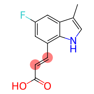 (2E)-3-(5-Fluoro-3-methyl-1H-indol-7-yl)-2-propenoic acid