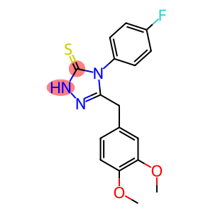 5-(3,4-DIMETHOXY-BENZYL)-4-(4-FLUORO-PHENYL)-4H-[1,2,4]TRIAZOLE-3-THIOL