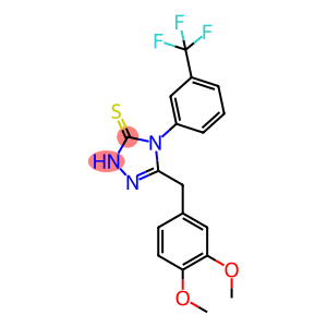 5-(3,4-DIMETHOXY-BENZYL)-4-(3-TRIFLUOROMETHYL-PHENYL)-4H-[1,2,4]TRIAZOLE-3-THIOL