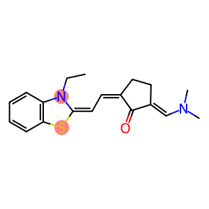 (2E,5Z)-2-[(DIMETHYLAMINO)METHYLENE]-5-[(2E)-2-(3-ETHYL-1,3-BENZOTHIAZOL-2(3H)-YLIDENE)ETHYLIDENE]CYCLOPENTANONE