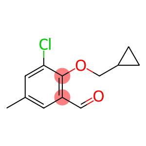 3-CHLORO-2-(CYCLOPROPYLMETHOXY)-5-METHYLBENZALDEHYDE