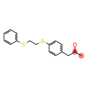 2-Propanone, 1-[4-[[2-(phenylthio)ethyl]thio]phenyl]-