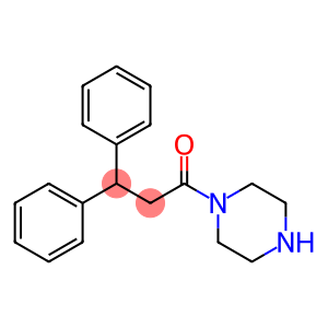 3,3-二苯基-1-(1-哌嗪基)-1-丙酮