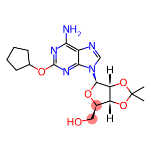 2-(Cyclopentyloxy)-2',3'-O-(1-methylethylidene)-adenosine