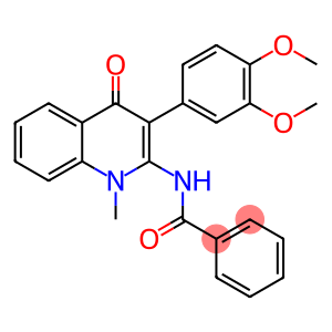 N-[3-(3,4-dimethoxyphenyl)-1-methyl-4-oxo-1,4-dihydro-2-quinolinyl]benzamide