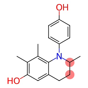 1,2,3,4-Tetrahydro-1-(4-hydroxyphenyl)-2,7,8-trimethyl-6-quinolinol