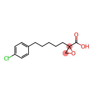 2-[5-(4-Chlorophenyl)pentyl]oxirane-2-carboxylic acid