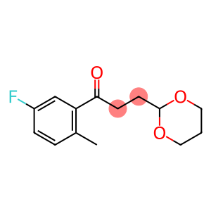 3-(1,3-DIOXAN-2-YL)-5'-FLUORO-2'-METHYLPROPIOPHENONE