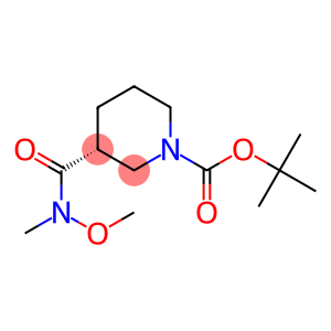 1-Piperidinecarboxylic acid, 3-[(MethoxyMethylaMino)carbonyl]-, 1,1-diMethylethyl ester, (3R)-