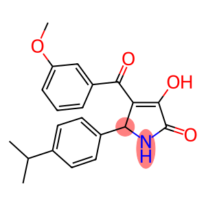 3-hydroxy-5-(4-isopropylphenyl)-4-(3-methoxybenzoyl)-1,5-dihydro-2H-pyrrol-2-one