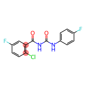Benzamide, 2-chloro-5-fluoro-N-[[(4-fluorophenyl)amino]carbonyl]-