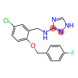 N-{5-chloro-2-[(4-fluorobenzyl)oxy]benzyl}-N-(1H-1,2,4-triazol-3-yl)amine